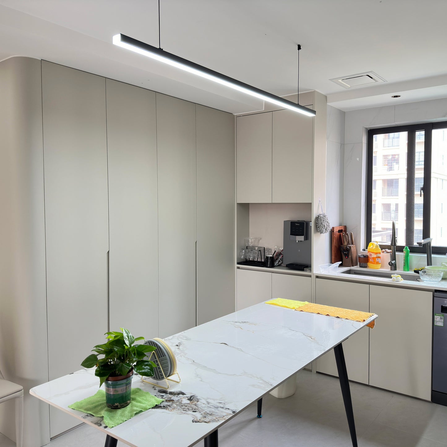 WOMO Extra Long Linear Pendant Light-WM2011