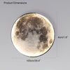 WOMO Mond/Erde Runde Wandleuchte-WM6102 thumbnail