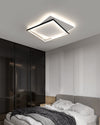 WOMO LED Deckenleuchte Eckig Flach Schwarz Weiß Modern Schlafzimmer-WM1011 thumbnail
