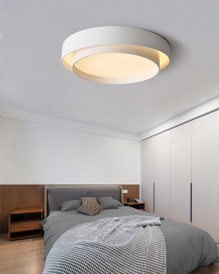 WOMO Round Drum Flush Mount Ceiling Light-WM1022