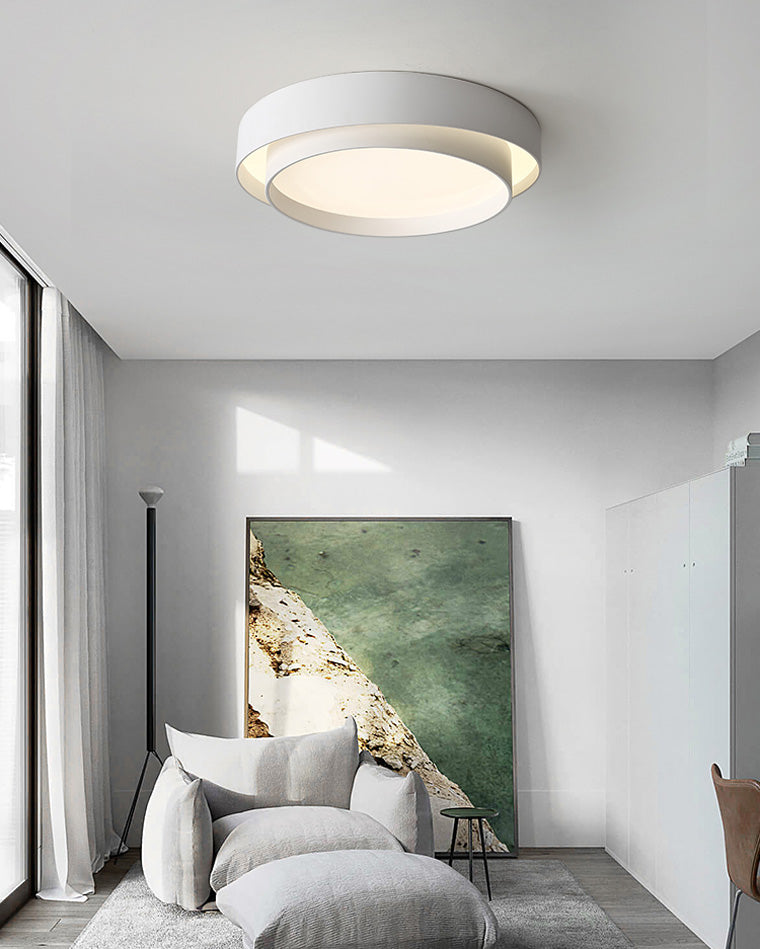 WOMO Round Drum Flush Mount Ceiling Light-WM1022