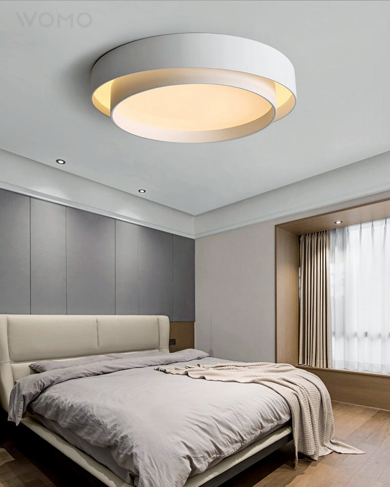 WOMO Round Drum Flush Mount Ceiling Light-WM1022