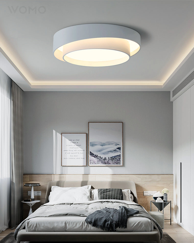 WOMO Round Drum Flush Mount Ceiling Light-WM1022