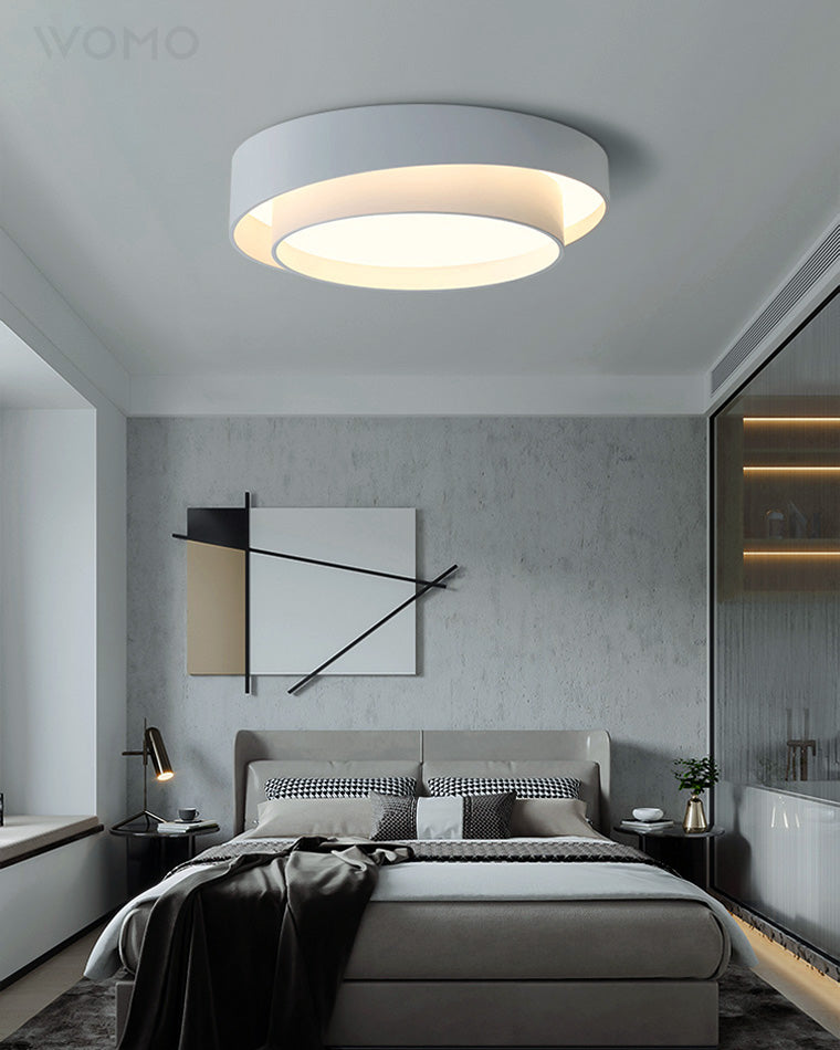 WOMO Round Drum Flush Mount Ceiling Light-WM1022