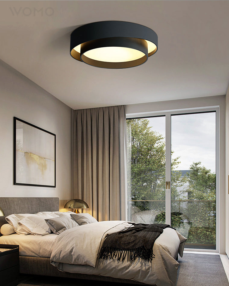 WOMO Round Drum Flush Mount Ceiling Light-WM1022