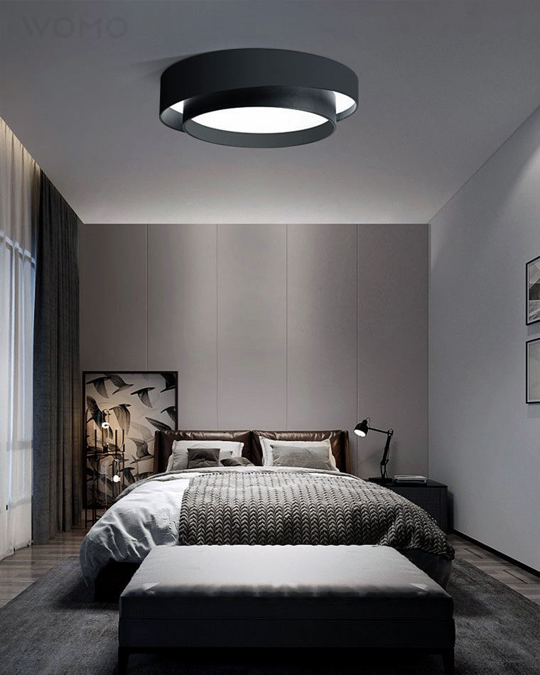 WOMO Round Drum Flush Mount Ceiling Light-WM1022