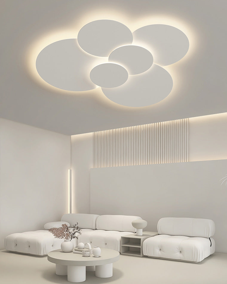 WOMO Round Flat Flush Mount Ceiling Light-WM1085