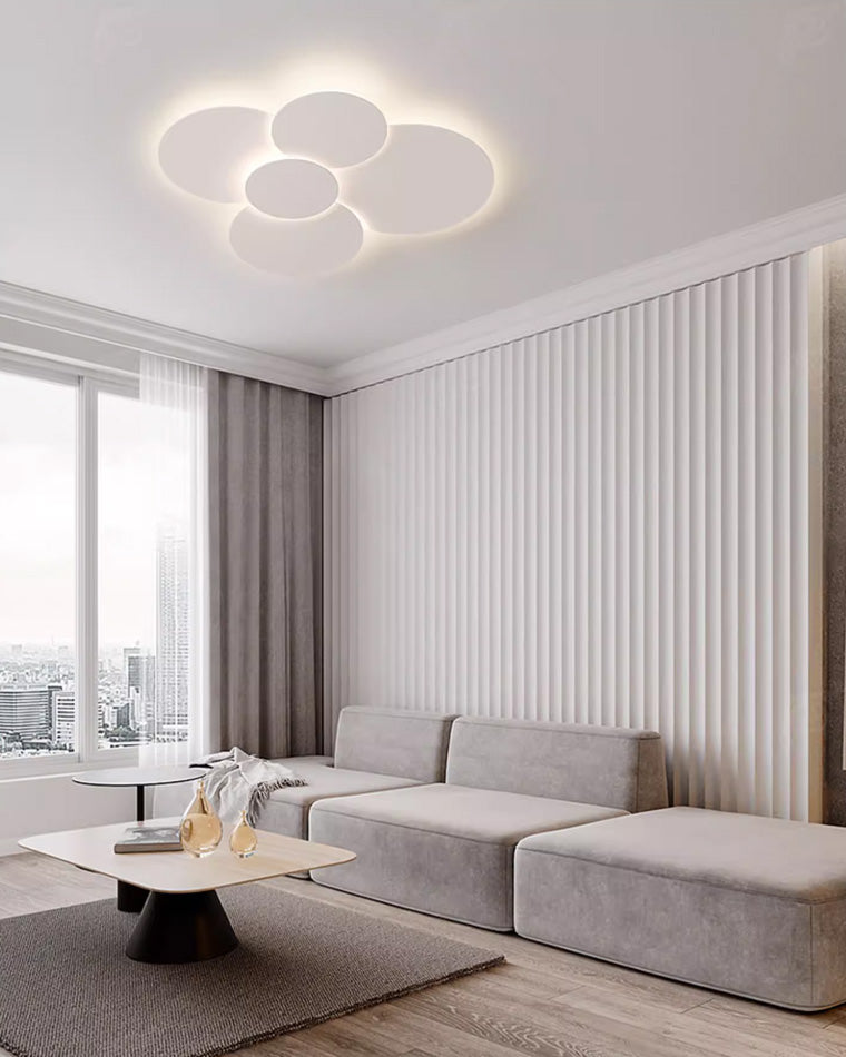 WOMO Round Flat Flush Mount Ceiling Light-WM1085