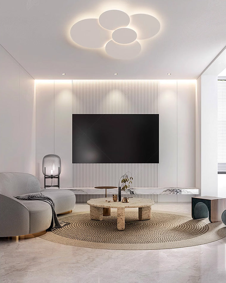 WOMO Round Flat Flush Mount Ceiling Light-WM1085