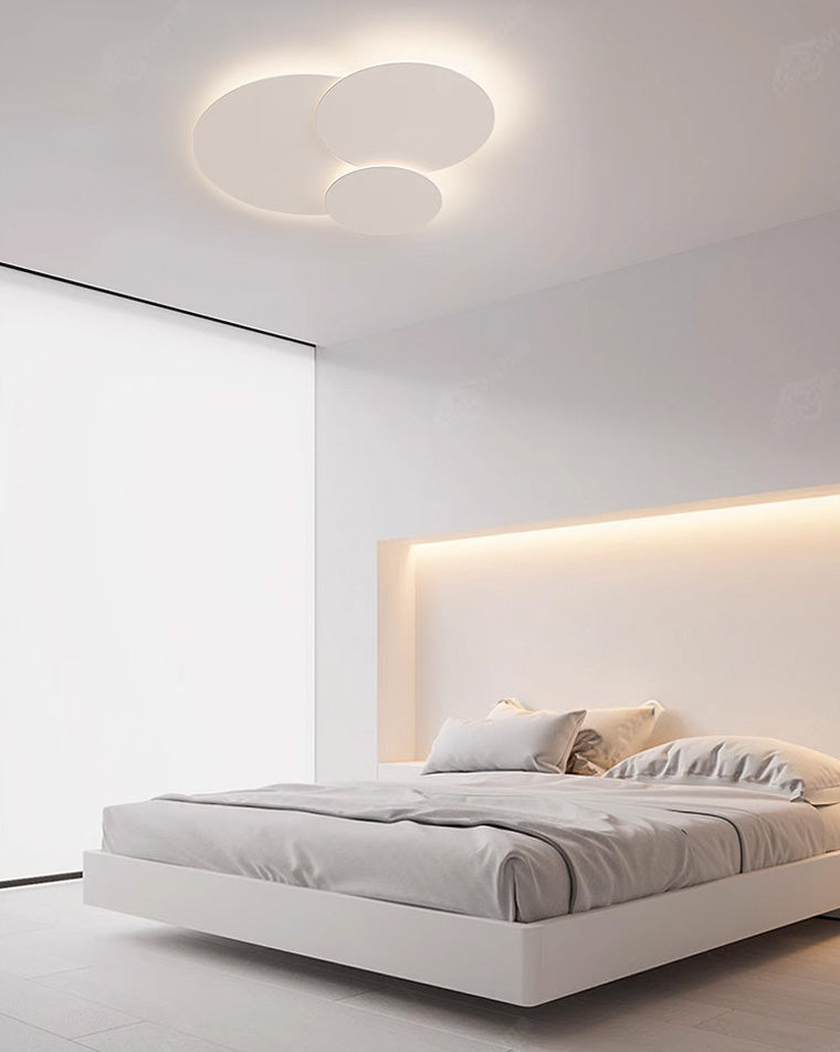 WOMO Round Flat Flush Mount Ceiling Light-WM1085