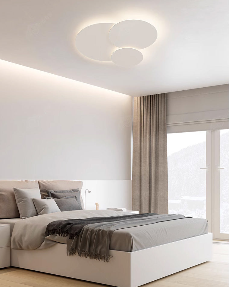 WOMO Round Flat Flush Mount Ceiling Light-WM1085