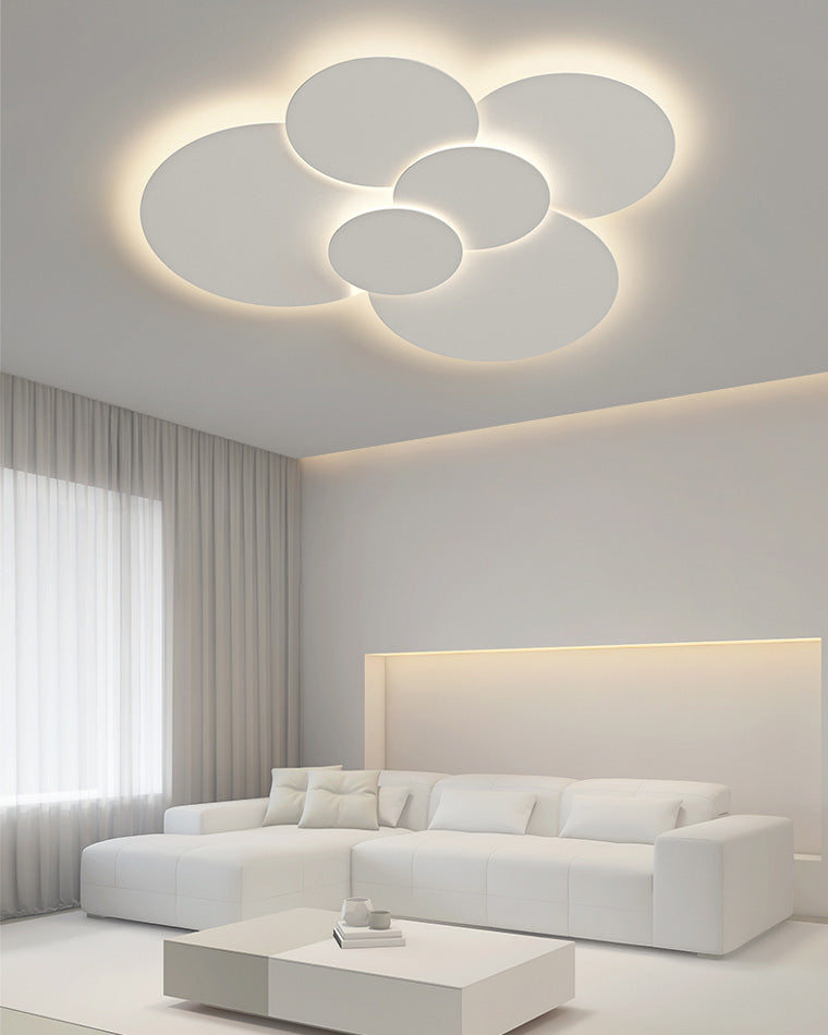 WOMO Round Flat Flush Mount Ceiling Light-WM1085