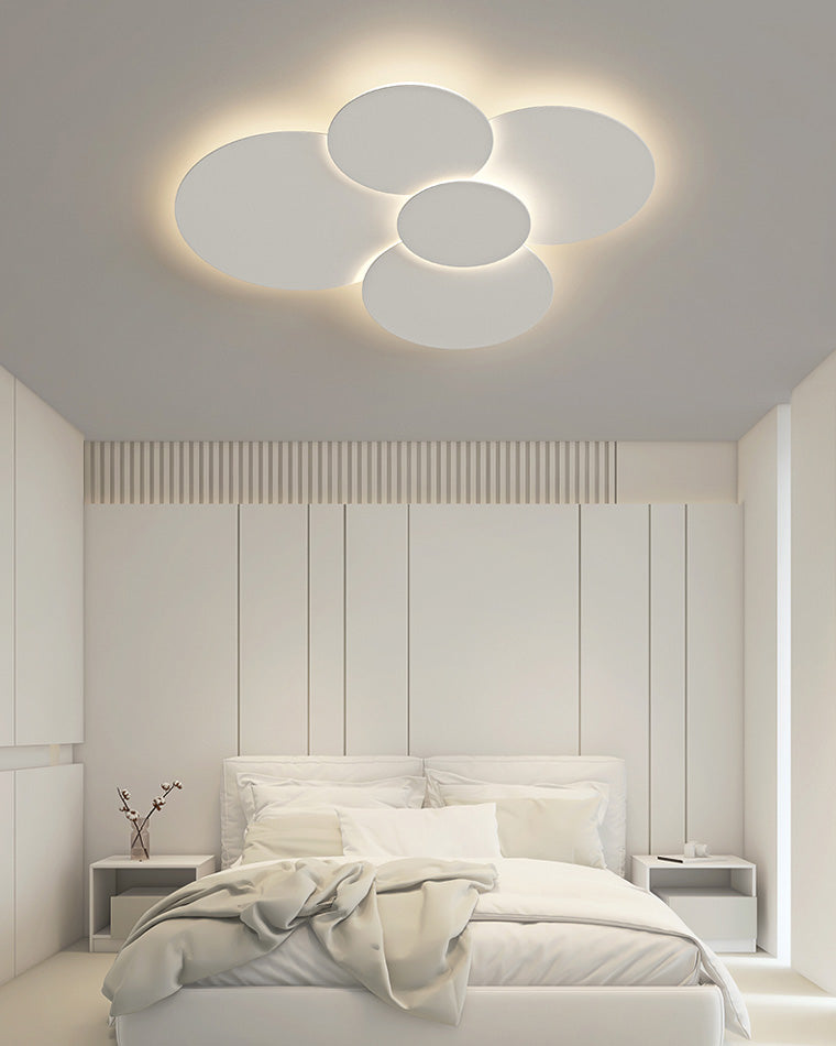 WOMO Round Flat Flush Mount Ceiling Light-WM1085