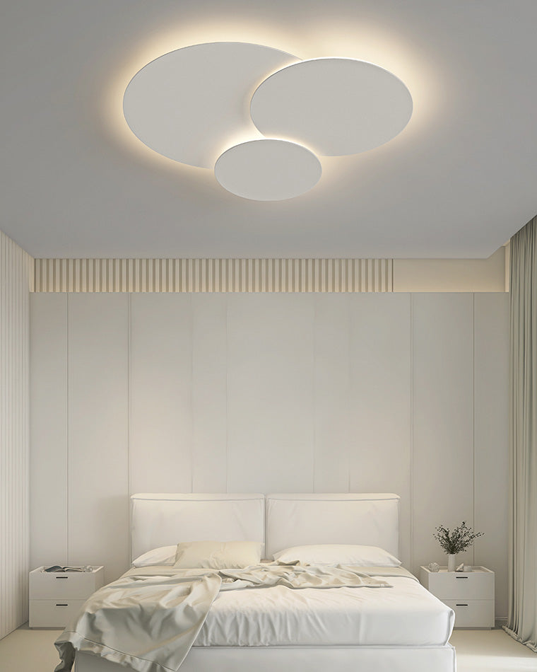 WOMO Round Flat Flush Mount Ceiling Light-WM1085
