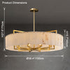 WOMO Goldene Kronleuchter Rund Esstisch-WM2390a thumbnail