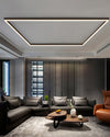 WOMO Lineare LED Deckenleuchte Flur Lang Schmal Metall-WM1003 thumbnail