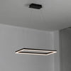 WOMO Metall Schwarzer LED Kronleuchter Rechteckig Für hohe decken-WM2120 thumbnail