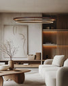 WOMO LED Kronleuchter Ring Esstisch Holz Landhaus Modern-WM2492 thumbnail