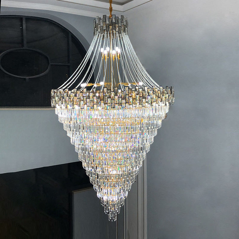 WOMO Massive Tiered Crystal Chandelier-WM2380