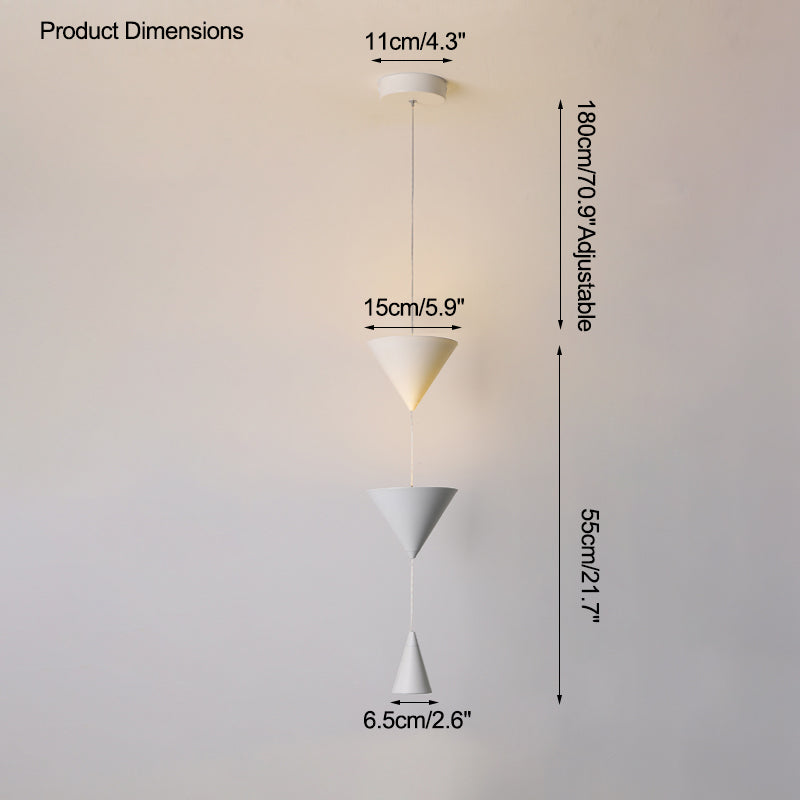 WOMO Unique Cone Pendant Light for Bedroom-WM2229