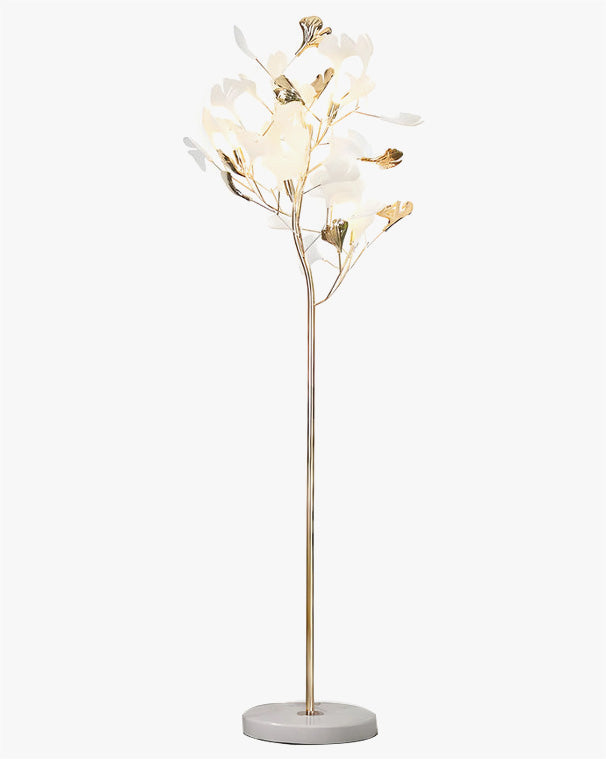 WOMO Keramik-Gingkobaum-Stehlampe-WM7137