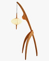 WOMO Flying Saucer Dreibein-Stehlampe aus Holz-WM7136 thumbnail