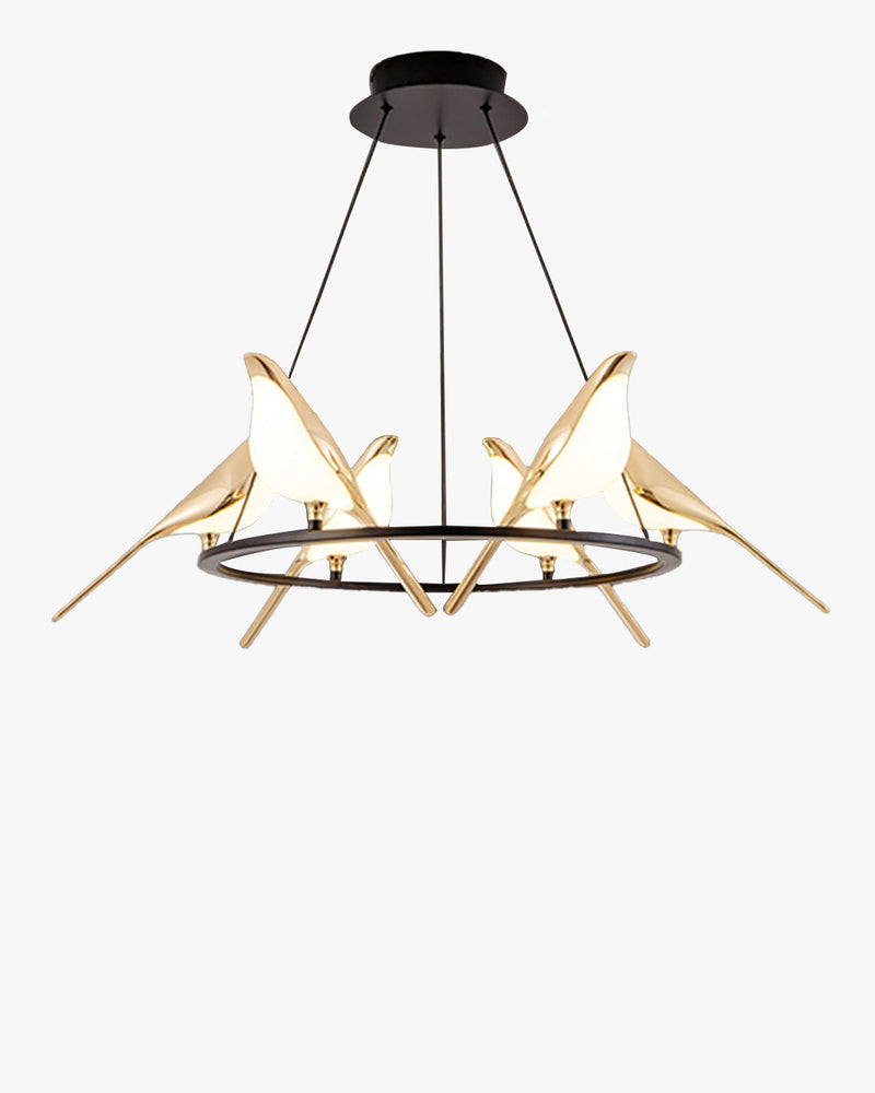 WOMO Gold Bird Kronleuchter Wohnzimmer-WM2512d