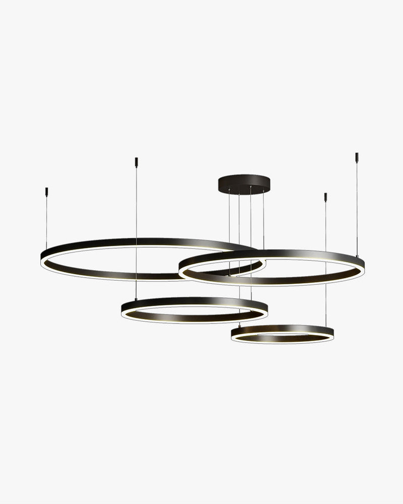 WOMO Wohnzimmer Pendelleuchte Kronleuchter Ring mit Fernbedienung-WM2003