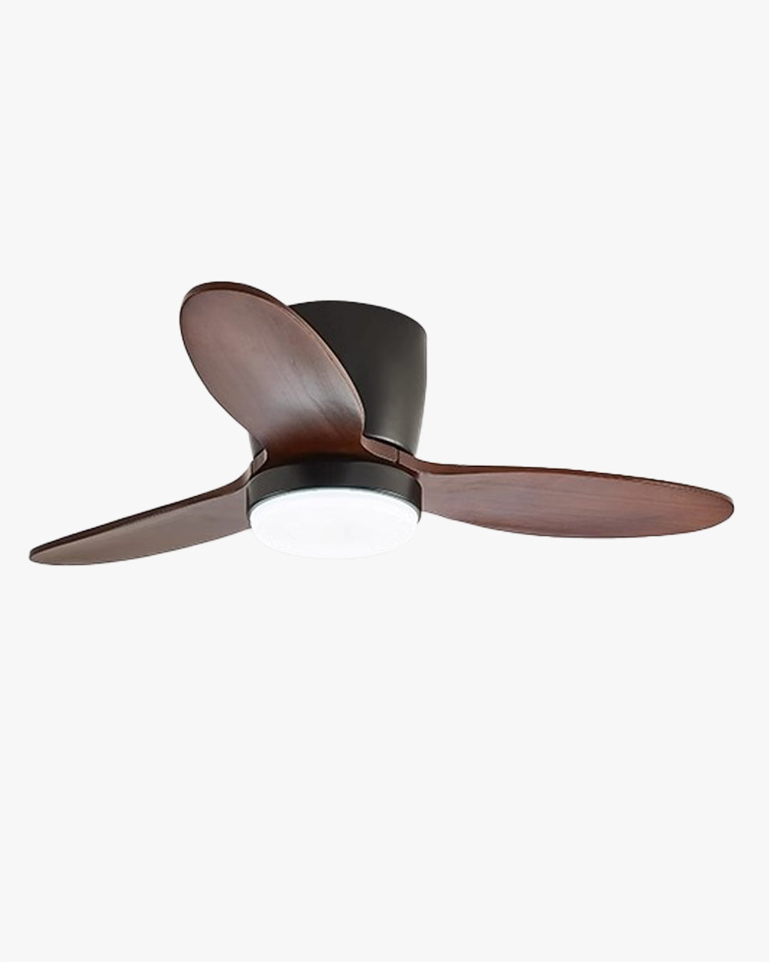 WOMO Mid Century Modern Hugger Ceiling Fan Lamp - WM5115