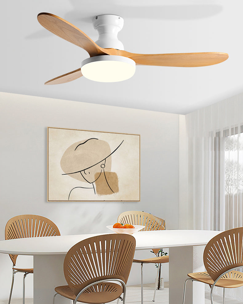 WOMO 3 Blade Low Profile Ceiling Fan Lamp - WM5230
