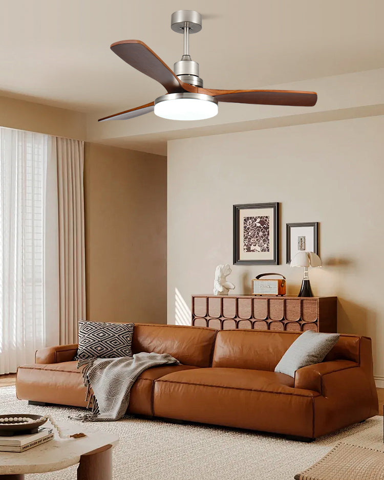 WOMO Mid Century Modern Ceiling Fan Lamp - WM5278
