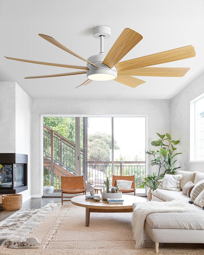 WOMO High CFM Large Ceiling Fan Lamp - WM5283