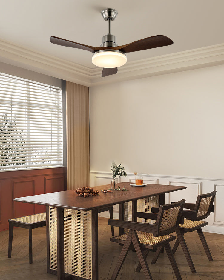 WOMO Mid Century Modern Ceiling Fan Lamp - WM5276