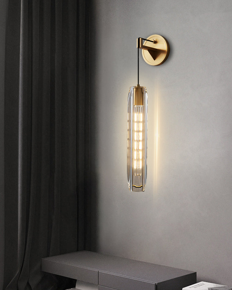 WOMO Hanging Crystal Wall Sconce-WM6094