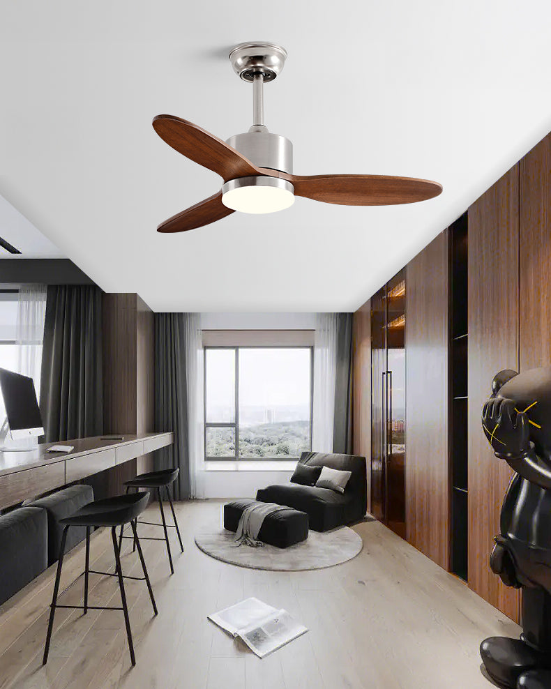 WOMO Mid Century Modern Ceiling Fan Lamp-WM5204