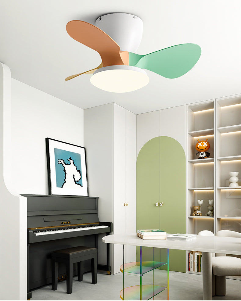 WOMO Small Low Profile Ceiling Fan Lamp - WM5240