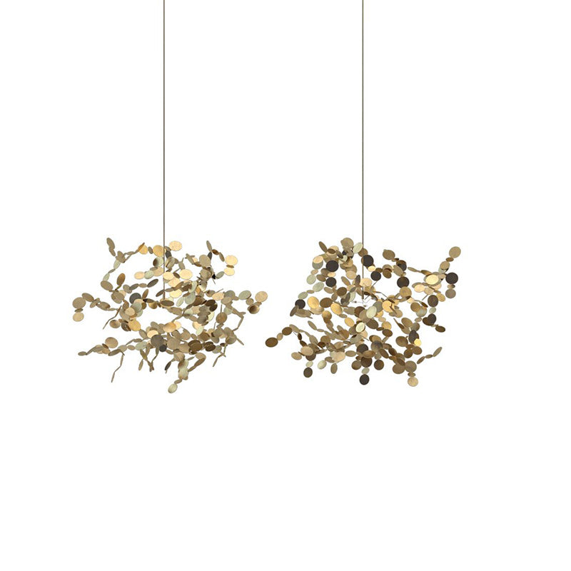 WOMO Argent/Gold Cloud Multi Pendant Chandelier-WM2042