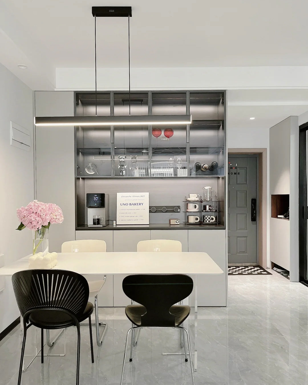 WOMO Minimalist Linear Kitchen Pendant Light-WM2002