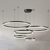 WOMO Wohnzimmer Pendelleuchte Kronleuchter Ring mit Fernbedienung-WM2003 thumbnail
