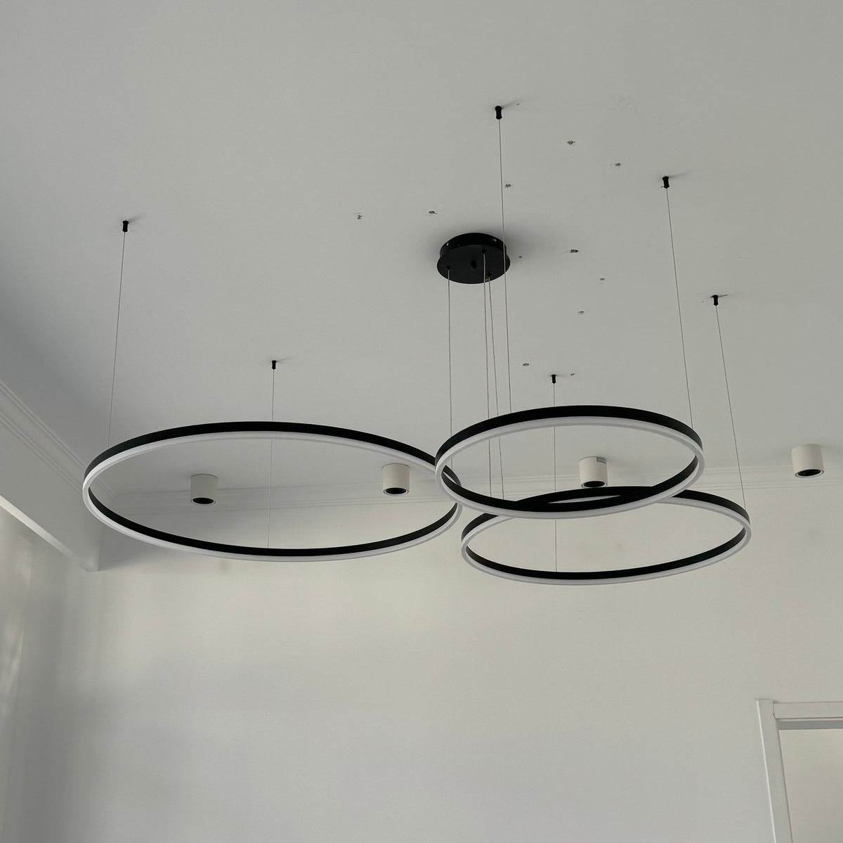 WOMO Living Room Pendant Lamp Chandelier Ring with Remote Control-WM2003