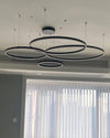 WOMO Wohnzimmer Pendelleuchte Kronleuchter Ring mit Fernbedienung-WM2003 thumbnail