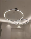 WOMO Wohnzimmer Pendelleuchte Kronleuchter Ring mit Fernbedienung-WM2003 thumbnail