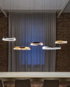 WOMO Schwarz/Gold Ring Led Kronleuchter-WM2009 thumbnail