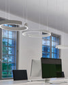 WOMO Schwarz/Gold Ring Led Kronleuchter-WM2009 thumbnail