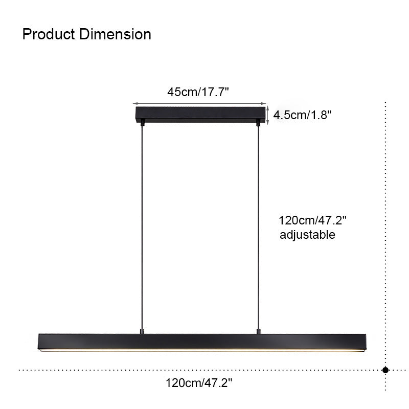 WOMO Minimalist Linear Kitchen Pendant Light-WM2002