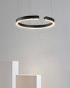 WOMO Schwarz/Gold Ring Led Kronleuchter-WM2009 thumbnail
