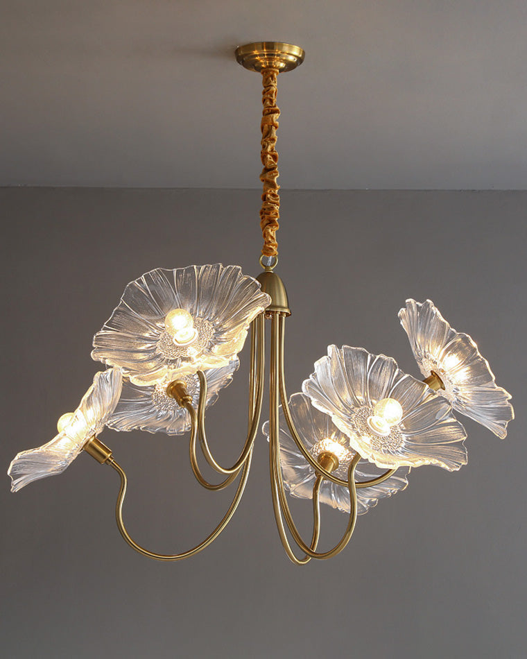 WOMO Lotus Flower Arm Chandelier-WM2025