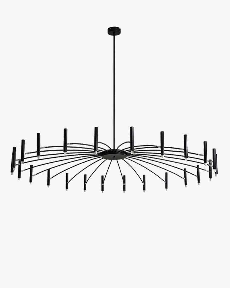 WOMO LED Kerzen Kronleuchter Breit modern-WM2038