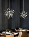 WOMO Cluster Pendelleuchte Silber Gold Esstisch Modern-WM2042 thumbnail