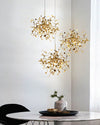 WOMO Cluster Pendelleuchte Silber Gold Esstisch Modern-WM2042 thumbnail